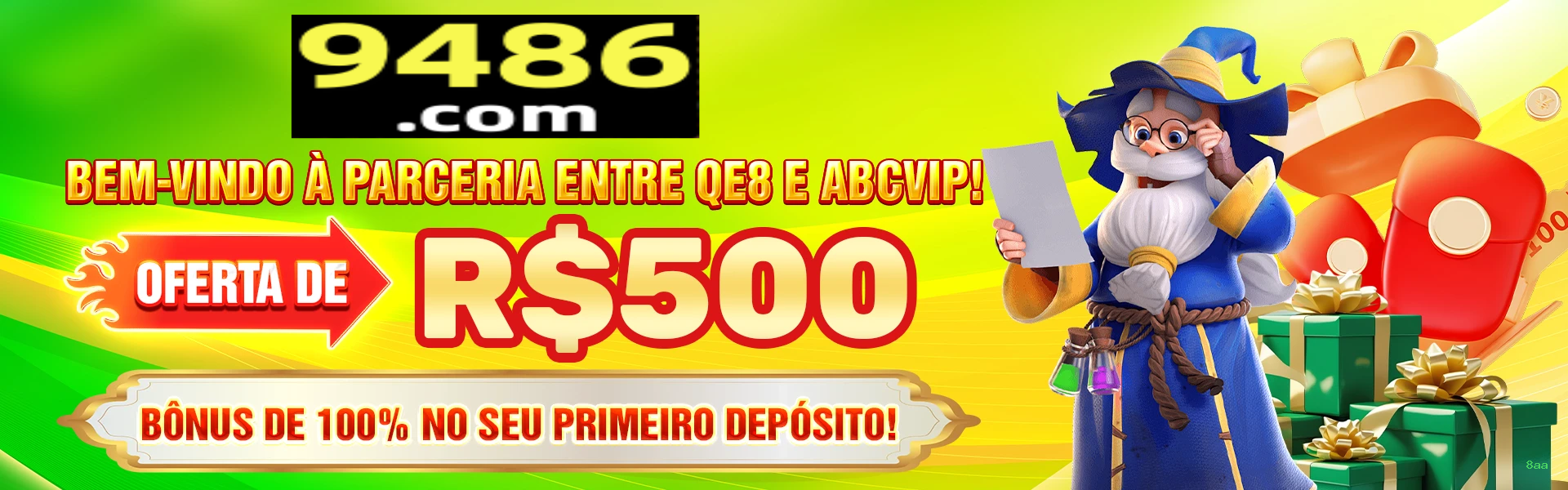Bônus boas-vindas 8aa R$100